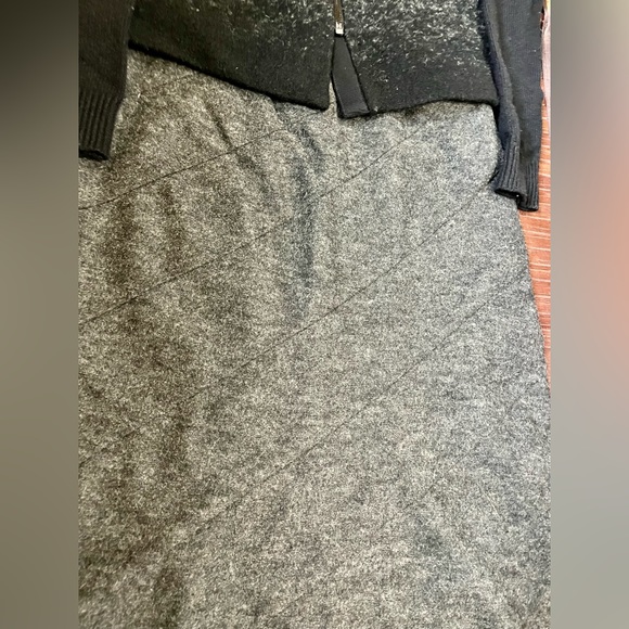 Ann Taylor wool ombré sweater top jacket skirt set xs 0 2 - Picture 6 of 11